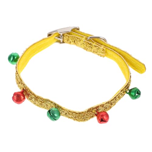 Yardwe Verstellbares Haustier Hundehalsband mit Bunten Glocken Weihnachts Schmuck Modisches Haustierhalsband Langlebig und Komfortabel Geeignet für Hunde und Katzen von Yardwe
