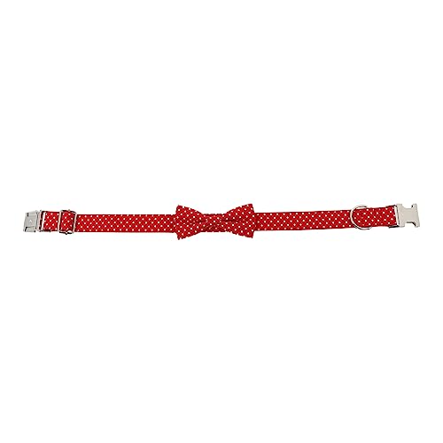 Yardwe Verstellbares Hundehalsband mit Metallverschluss und Roter Schleife Dekoratives Baumwollhalsband für Haustiere Party und Geburtstagsgeschenk Komfortabel und Hautfreundlich Yardwe Verstellbares Hundehalsband mit Metallverschluss und Roter Schleife Dekoratives Baumwollhalsband für Haustiere Party und Geburtstagsgeschenk Komfortabel und Hautfreundlich von Yardwe