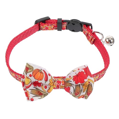 Yardwe Verstellbares Katzenhalsband mit Ahornblatt und Schleife Atmungsaktiv Leicht Bequem für Katzen und Kätzchen für Alltag Party Weihnachten Geburtstage und Yardwe Verstellbares Katzenhalsband mit Ahornblatt und Schleife Atmungsaktiv Leicht Bequem für Katzen und Kätzchen für Alltag Party Weihnachten Geburtstage und von Yardwe