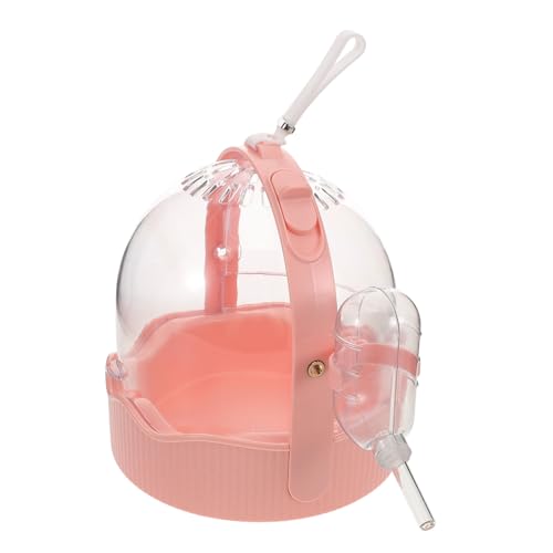 Yardwe Hamster-transportkäfig Tragbarer Käfig Für Kleine Tiere Tragetasche Reisetasche Mit Wasserflasche Geeignet Für Frettchen Chinchillas Igel von Yardwe