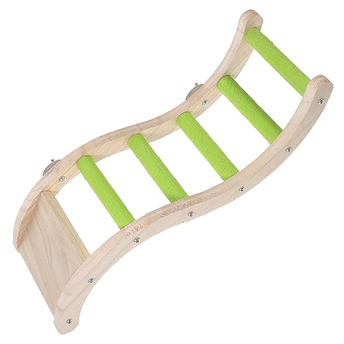 Yardwe Papageienleiter Holz Spielzeug Für Kleine Vögel Klettergerät Papagei Leiter Vogelkäfig Zubehör Wellensittich Leiter Kletterspielzeug von Yardwe