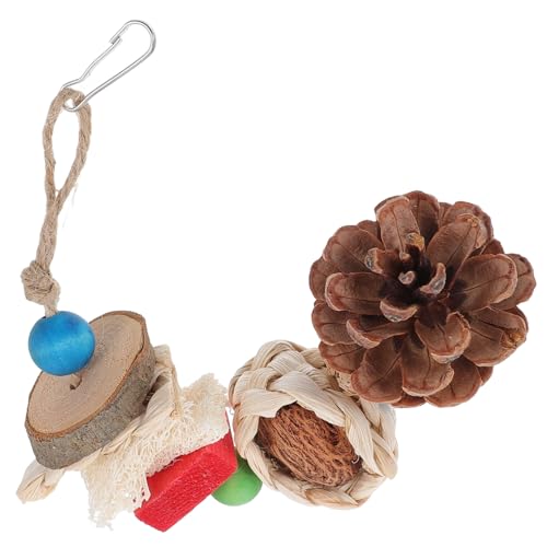 Yardwe Vogel-kauspielzeug Papagei-hängespielzeug Aus Kiefernzapfen Zerkleinerungsspielzeug Für Vögel Futtersuche Hängespielzeug Yardwe Vogel-kauspielzeug Papagei-hängespielzeug Aus Kiefernzapfen Zerkleinerungsspielzeug Für Vögel Futtersuche Hängespielzeug von Yardwe