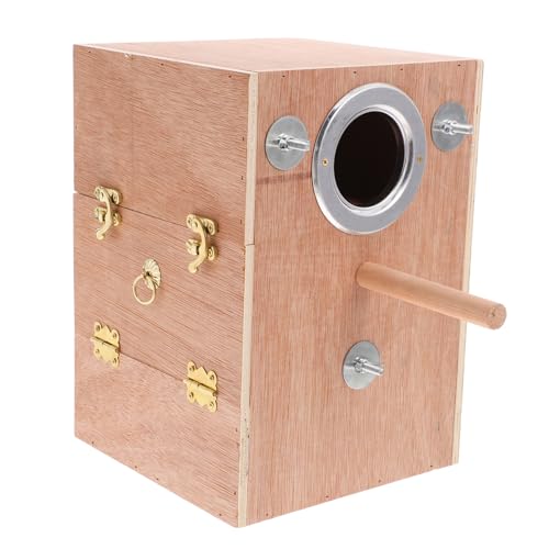Yardwe Vogelzuchtkasten aus Holz für Turteltauben und Sittiche Wetterfeste Nistbox mit Praktischem Design für Aufzucht Jedem Garten Yardwe Vogelzuchtkasten aus Holz für Turteltauben und Sittiche Wetterfeste Nistbox mit Praktischem Design für Aufzucht Jedem Garten von Yardwe