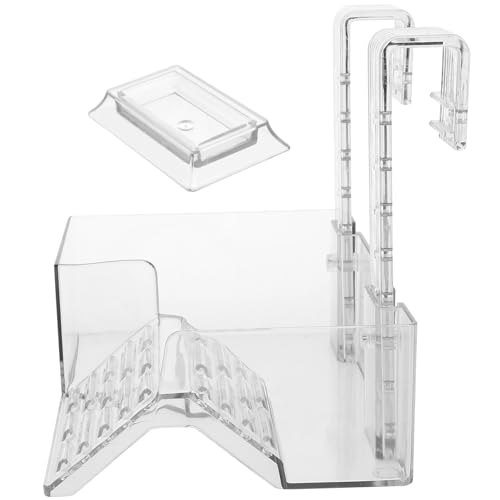 Yardwe Wandmontierter Trockentisch Wasser- Plattform hängend Zubehör für Schildkrötenbecken Schildkröten-Sonnenleiter Wasserschildkrötendock Schildkrötenzubehör für Panzer Acryl von Yardwe