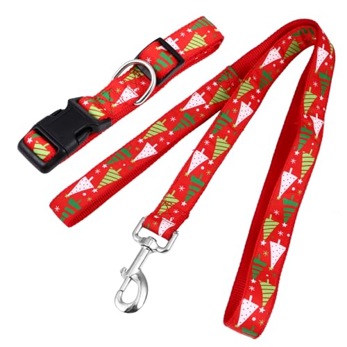 Yardwe Weihnachtliches Haustier Set aus Verstellbarem Halsband und Strapazierfähiger Leine Komfortabel Langlebig für Weihnachtsfeier Fotoshooting und Tägliche Dekoration Yardwe Weihnachtliches Haustier Set aus Verstellbarem Halsband und Strapazierfähiger Leine Komfortabel Langlebig für Weihnachtsfeier Fotoshooting und Tägliche Dekoration von Yardwe