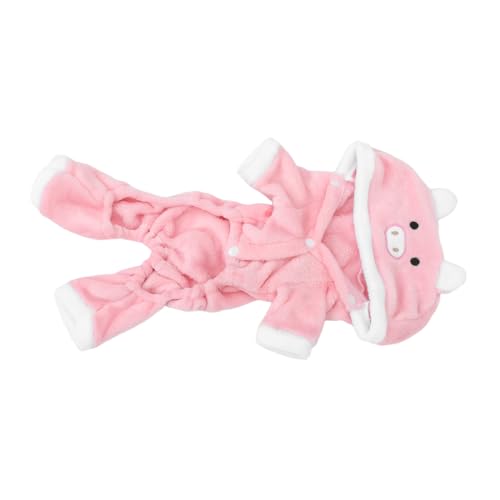 Yardwe Weihnachtliches Haustier-kostüm Schwein mit Kapuze Warmes Party-hundekostüm für Halloween und Neujahr Gemütlicher Hoodie für Hunde und Katzen Festliches Cosplay für Kalte Tage von Yardwe