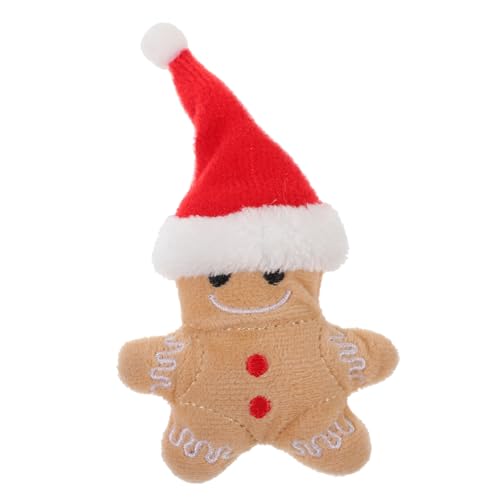 Yardwe Weihnachtliches Lebkuchenmann Katzenspielzeug mit Katzenminze Plüschiges Kauspielzeug für Kätzchen Interaktives Haustierspielzeug zur Zahnpflege und Beschäftigung an Festtagen Yardwe Weihnachtliches Lebkuchenmann Katzenspielzeug mit Katzenminze Plüschiges Kauspielzeug für Kätzchen Interaktives Haustierspielzeug zur Zahnpflege und Beschäftigung an Festtagen von Yardwe