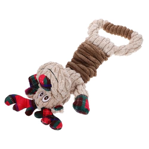 Yardwe Weihnachtliches Plüsch Kauspielzeug für Kleine Hunde Langlebiges Quietschspielzeug in Rentierform Sicherer Beißspaß zur Zahnpflege Interaktives für Saubere Zähne und Frischen Yardwe Weihnachtliches Plüsch Kauspielzeug für Kleine Hunde Langlebiges Quietschspielzeug in Rentierform Sicherer Beißspaß zur Zahnpflege Interaktives für Saubere Zähne und Frischen von Yardwe