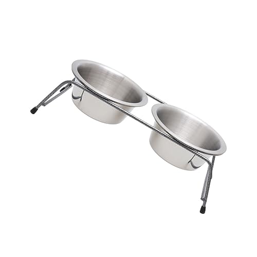 Yardwe 30 5x13x9 5 Futternäpfe Edelstahl-futternapf-Set für Haustiere Doppel-futterspender für Nass- und Trockenfutter Yardwe 30 5x13x9 5 Futternäpfe Edelstahl-futternapf-Set für Haustiere Doppel-futterspender für Nass- und Trockenfutter von Yardwe