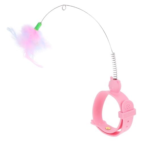 Yardwe Katze Interaktives Spielzeug Teaser Mit Verstellbarem Halsband Aus Gummi Für Haustier-bereicherung Und Spaß Für Kätzchen Unterschiedlicher Zum Kauen Und Spielen Geeignet von Yardwe