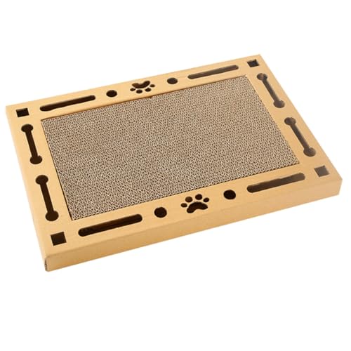 Yardwe Kratzbrett Für Katzen Aus Stabilem Wellpappe-Material Interaktives Spielzeug Zur Reduzierung Von Einsamkeit des Spielverhaltens Für Zuhause Und Tierbedarfsgeschäfte von Yardwe