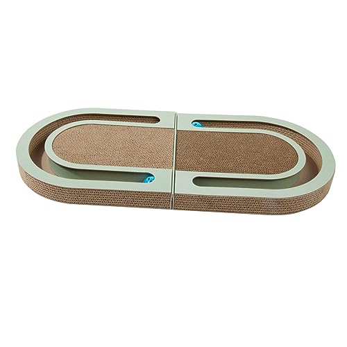 Yardwe Track Kitten Scratcher Faltbares Katzenkratzbrett Wellpappe Mit Spielball Für Gesunde Krallenpflege Und Spielspaß Im von Yardwe