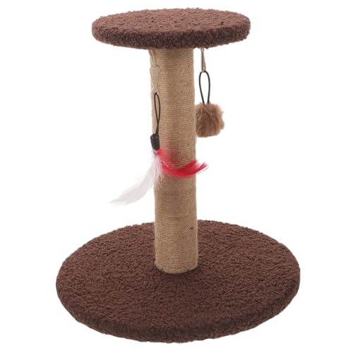 Yardwe Kratzturm Für Katzen Kratzbaum Mit Klettergerüst Für Katzen Dekorativer Katzenkratzbaum Bezauberndes Kätzchen-Accessoire von Yardwe