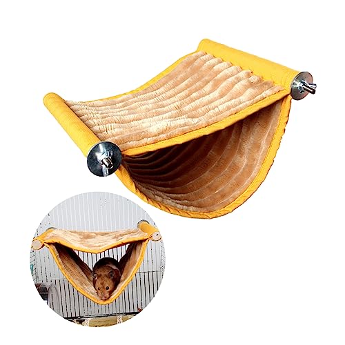 Yardwe Warmes Haustierbett Doppelstockbett Hängematte Nest Plüschmaterial Für Hamster Und Mäuse von Yardwe