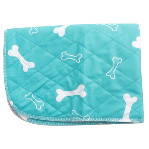 Yardwe Bone Printed Pet Pee Pads Wasserabsorbierende Und rutschfeste Trainingsmatte Für Haustiere Grün s Waschbar Und Komfortabel Für Optimale Sauberkeit von Yardwe