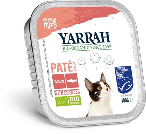 Yarrah Bio Katze Schale Pastete getreidefrei Lachs (MSC) 12 x 100 gr Yarrah Bio Katze Schale Pastete getreidefrei Lachs (MSC) 12 x 100 gr von Yarrah