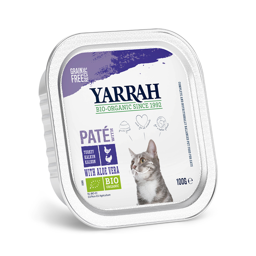 Sparpaket Yarrah Bio 12  x 100 g - Mix Pâté (2 Sorten) von Yarrah