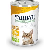 Sparpaket Yarrah Bio Chunks 24 x 405 g - Bio-Huhn mit Bio-Brennnesseln & Bio-Tomate in Soße von Yarrah