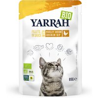 Sparpaket Yarrah Bio Filets in Soße 28 x 85 g - mit Bio-Huhn von Yarrah