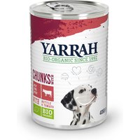 Sparpaket Yarrah Bio Huhn 12 x 400/405 g - Bio Rind mit Bio Brennnesseln & Bio Tomate (Soße 405 g) von Yarrah