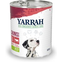 Sparpaket Yarrah Bio Huhn 12 x 820 g - Bio-Rind mit Bio-Brennnesseln & Bio-Tomate in Soße von Yarrah