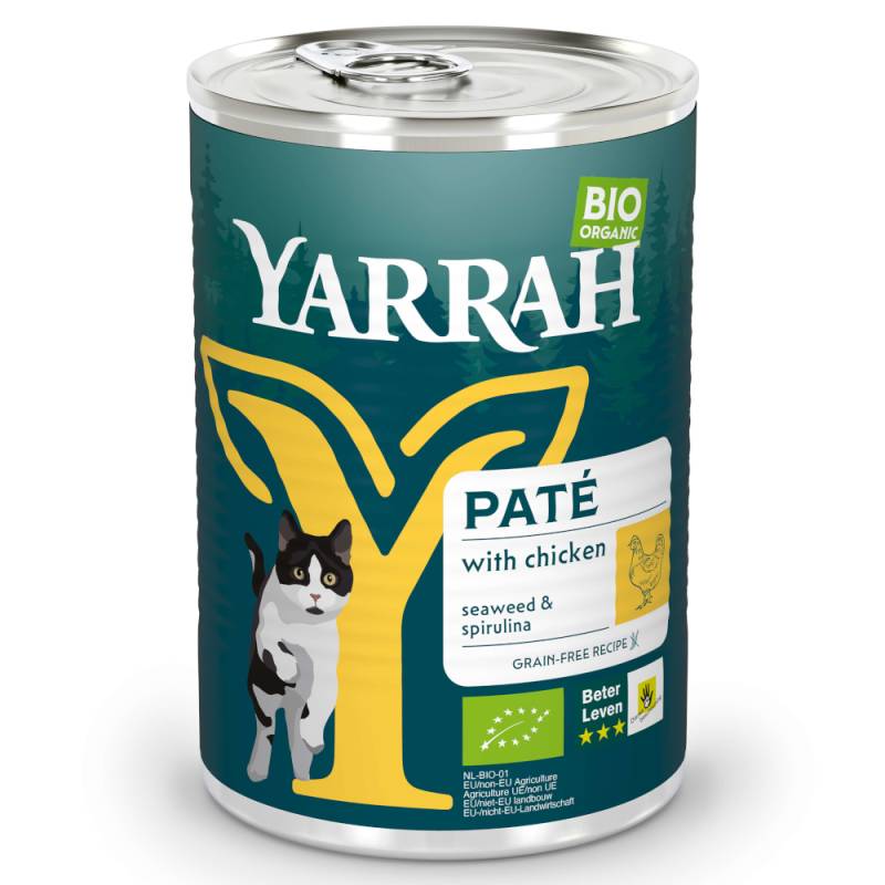 Sparpaket Yarrah Bio Pâté  24 x 400 g - Bio-Huhn von Yarrah