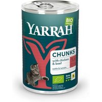 Yarrah Adult Bio Bröckchen 12x405 g Huhn und Rind von Yarrah