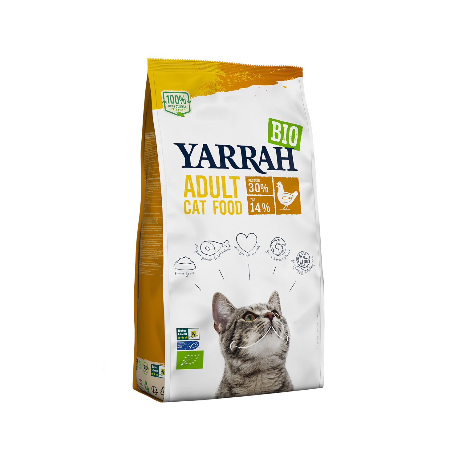 Yarrah Bio Adult Katzenfutter - Huhn - 800 g von Yarrah