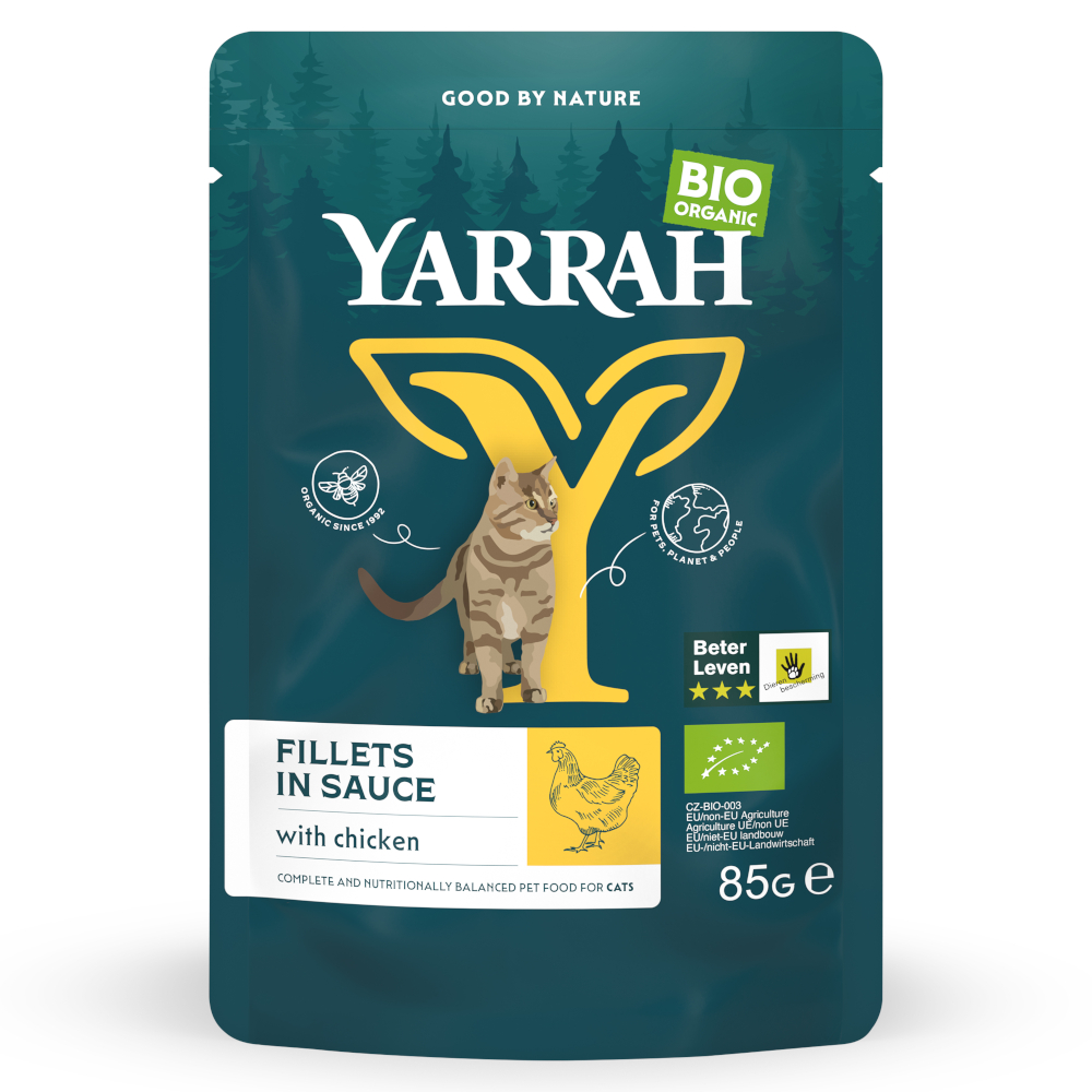 Yarrah Bio Filets in Soße 14 x 85 g - mit Bio-Huhn von Yarrah