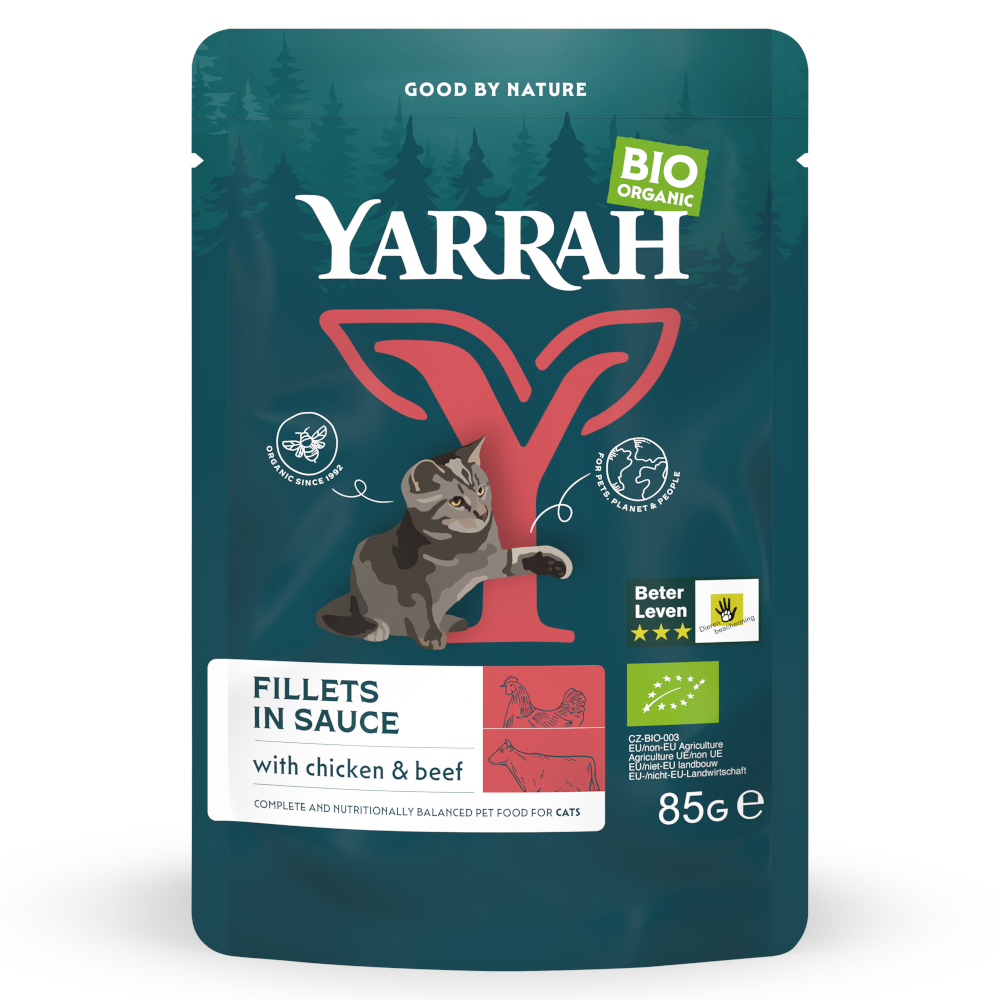 Yarrah Bio Filets in Soße 14 x 85 g - mit Bio-Rind von Yarrah