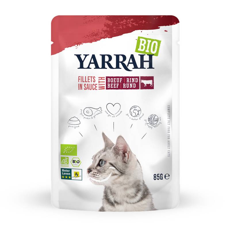 Yarrah Bio Filets in Soße 14 x 85 g - mit Bio-Rind von Yarrah