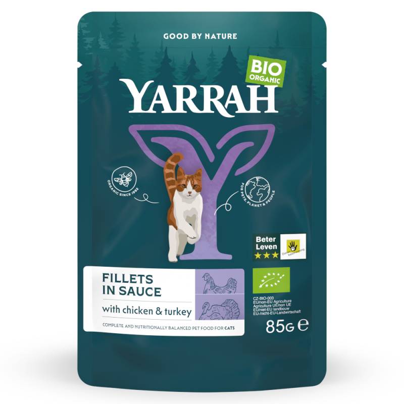 Yarrah Bio Filets in Soße 14 x 85 g - mit Bio-Truthahn von Yarrah