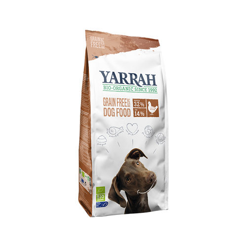 Yarrah Bio Getreidefreies Hundefutter - Hühnchen & Fisch - 10 kg von Yarrah