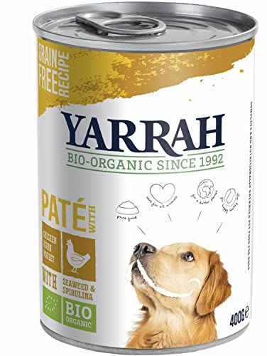 Yarrah Bio Hund Dose Pastete getreidefrei Huhn (6 x 400 gr) von Yarrah