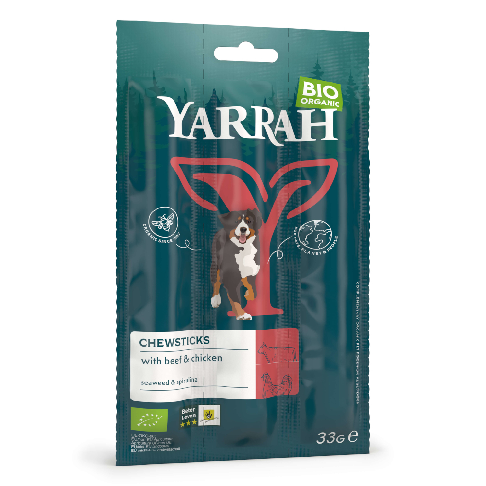 Yarrah Bio Hunde-Kausticks - Sparpaket: 6 x 33 g von Yarrah
