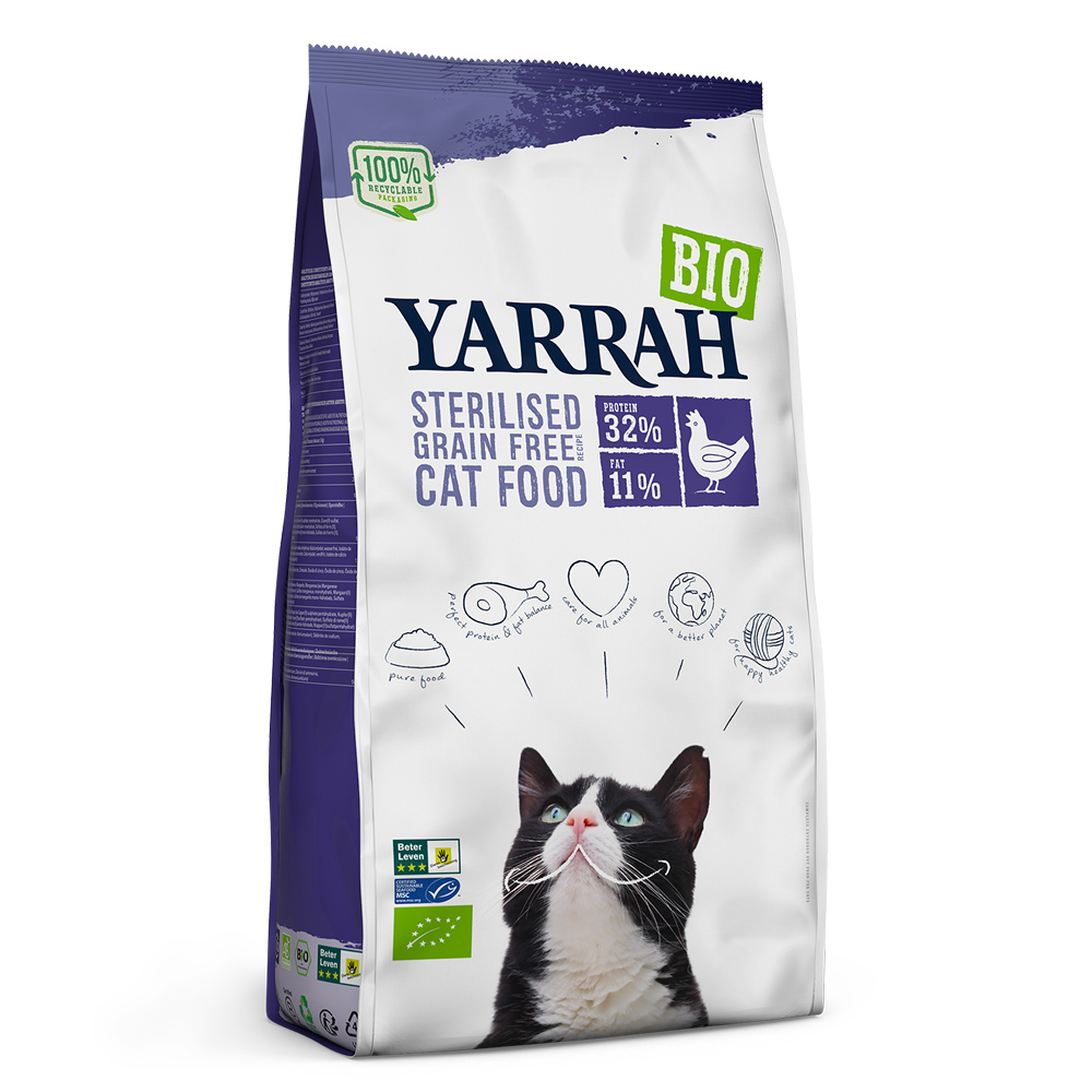 Yarrah Bio Katzenfutter Sterilised - Sparpaket: 2 x 2 kg von Yarrah