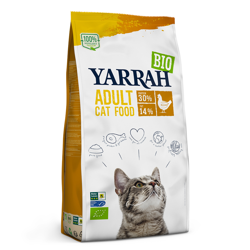 Yarrah Bio Katzenfutter mit Huhn - 10 kg von Yarrah