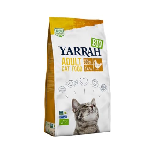 Yarrah Bio Katzentrockenfutter Huhn ohne Zuckerzusatz, 800g von Yarrah