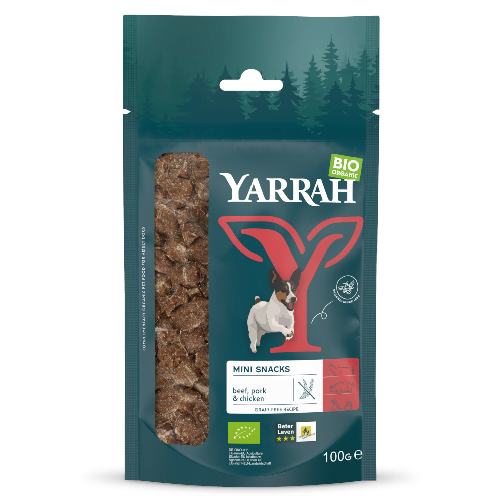 Yarrah Bio Mini Snack für Hunde - Sparpaket: 3 x 100 g von Yarrah