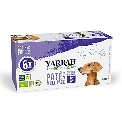 Yarrah - Bio Paté Multipack Huhn & Pute - Hund - 6 x 150 g… von Yarrah