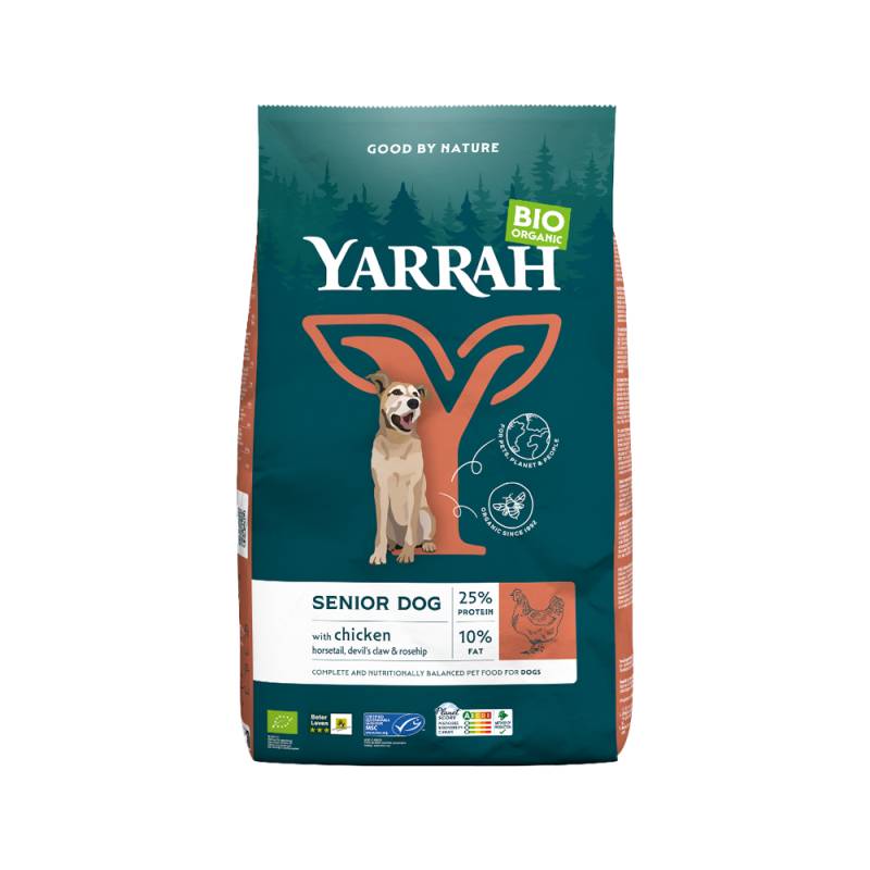 Yarrah Bio Senior Hundefutter - Huhn, Fisch und Kräutern - 2 kg von Yarrah
