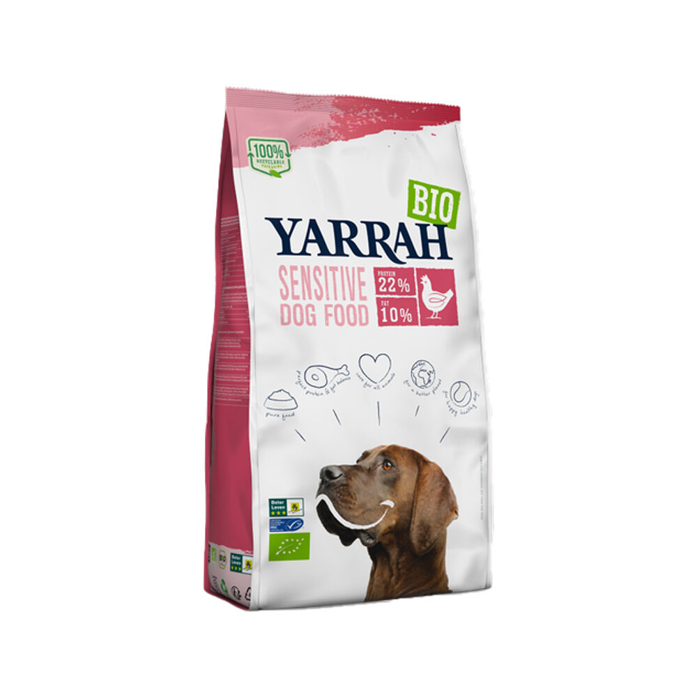 Yarrah Bio Sensitive Hundefutter - Huhn und Reis - 10 kg von Yarrah