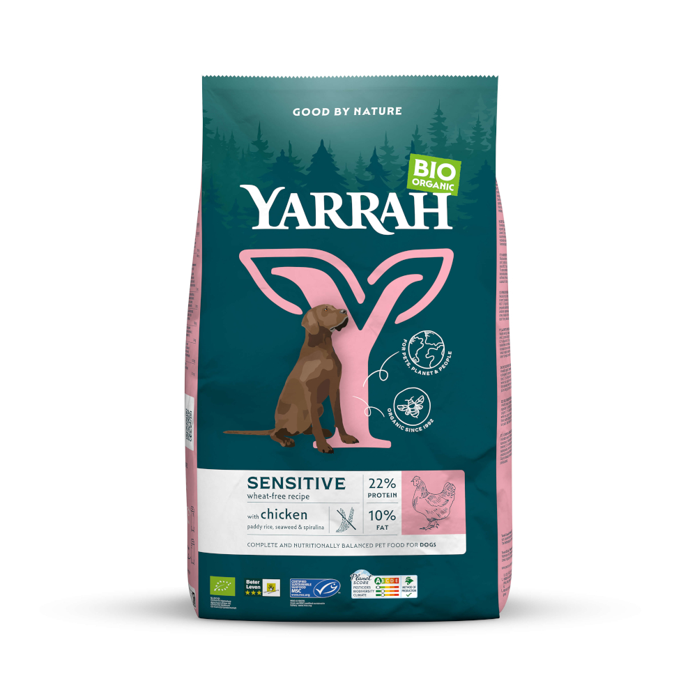 Yarrah Bio Sensitive mit Bio Huhn & Bio Reis - 10 kg von Yarrah