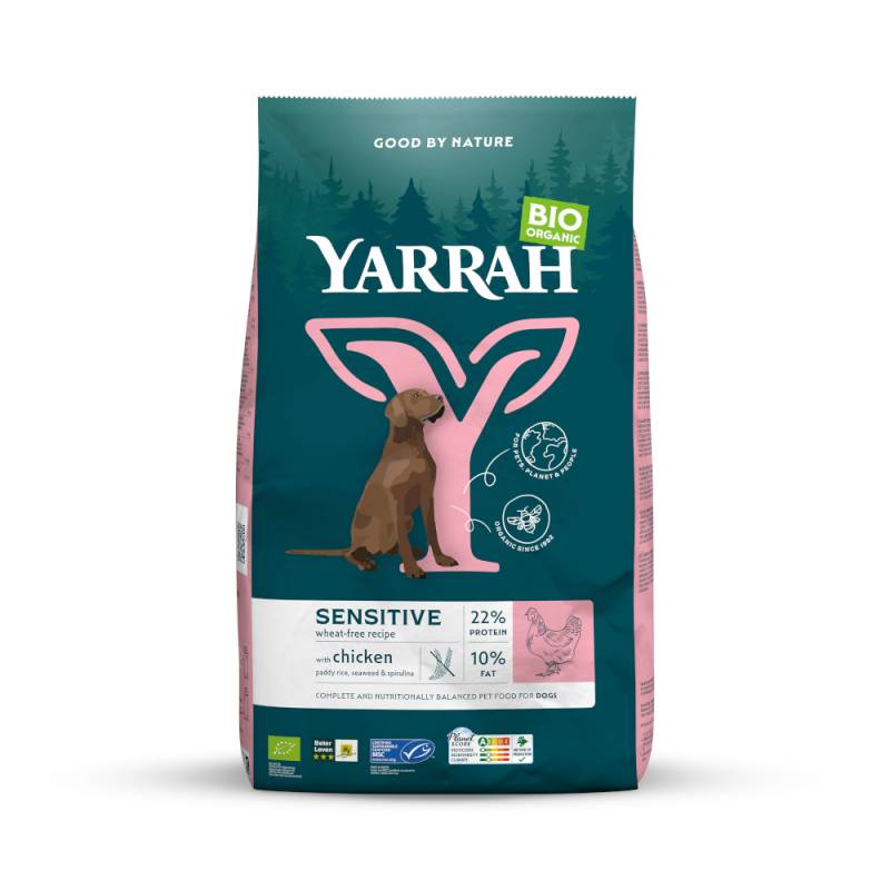 Yarrah Bio Sensitive mit Bio Huhn & Bio Reis - 10 kg von Yarrah