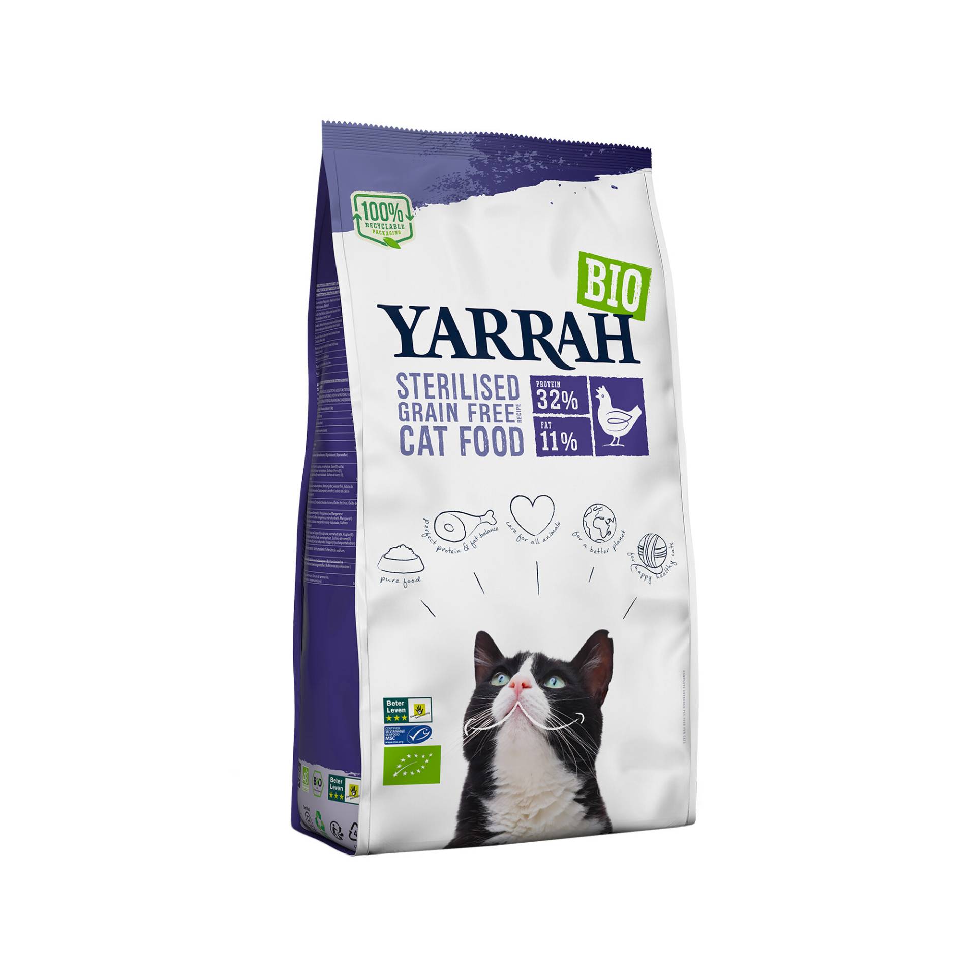 Yarrah Bio Sterilised Grain-Free Katzenfutter - 2 kg von Yarrah