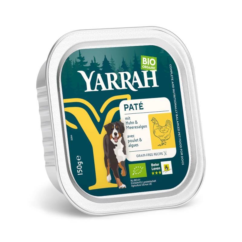 Yarrah Bio Paté 12 x 150 g - Bio Huhn mit Bio Meeresalgen von Yarrah