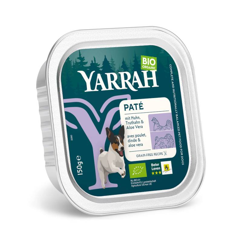 Yarrah Bio Paté 12 x 150 g - Bio Truthahn mit Bio Aloe Vera von Yarrah