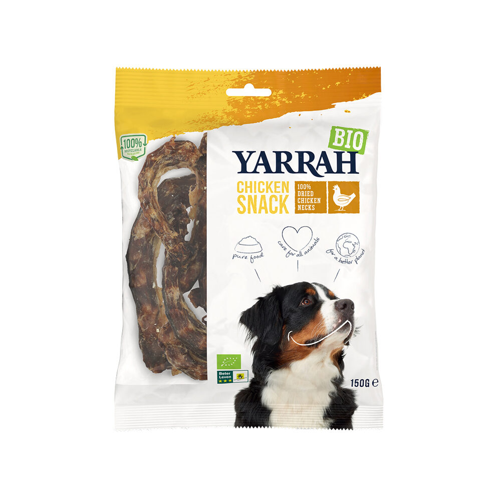 Yarrah Getrocknete Hühnerhälse Bio - 150 g von Yarrah