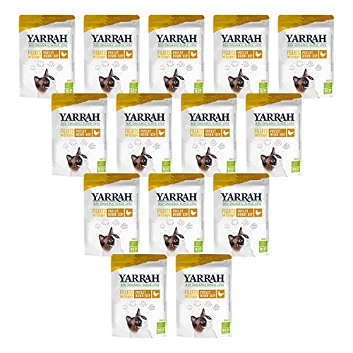 Yarrah - Katzenfutter Pouchbag Filets mit Huhn in Soße Bio - 85 g - 14er Pack von Yarrah