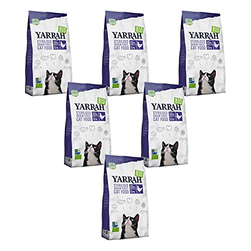 Yarrah - Trockenfutter für sterilisierte Katzen Bio - 0,7 kg - 6er Pack von Yarrah